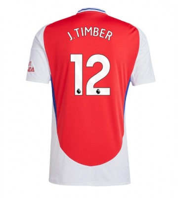 Arsenal Jurrien Timber #12 Primera Equipación 2024-25 Manga Corta